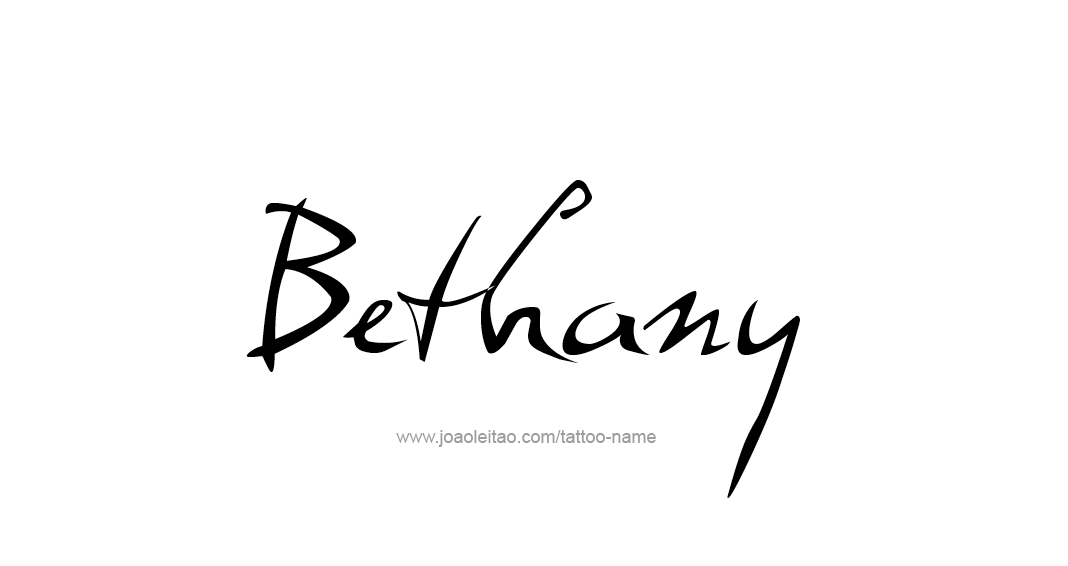 Tattoo Design Name Bethany 