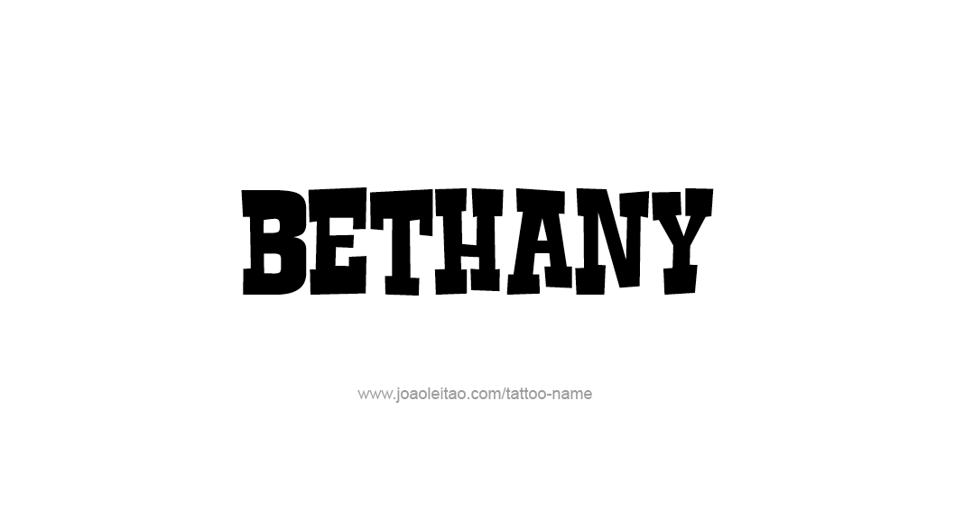 Tattoo Design Name Bethany 