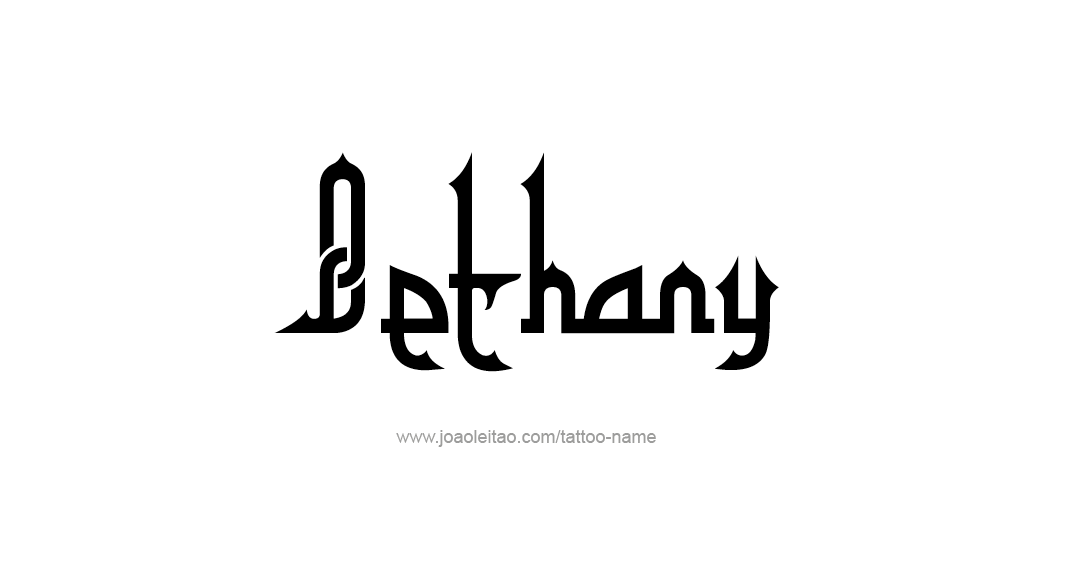 Tattoo Design Name Bethany 