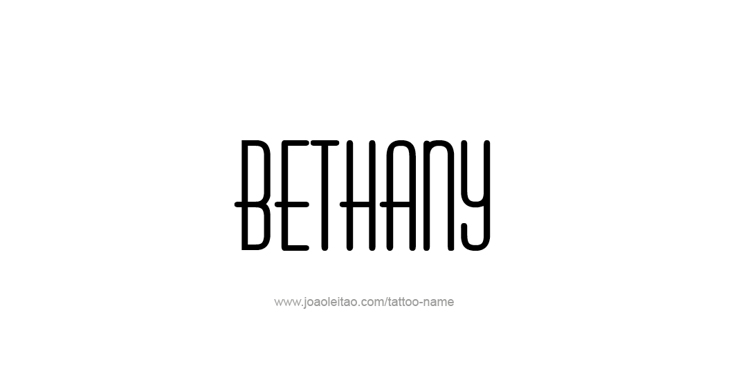 Tattoo Design Name Bethany 