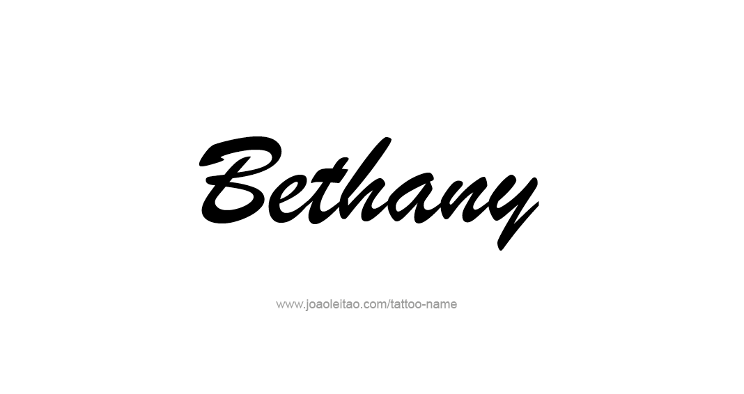 Tattoo Design Name Bethany 