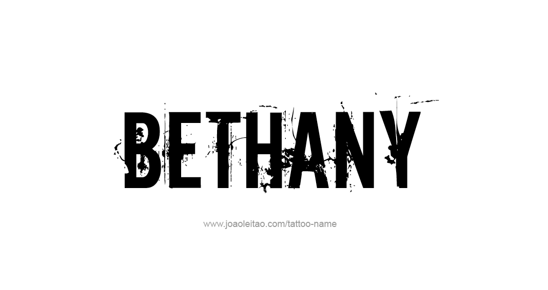 Tattoo Design Name Bethany 