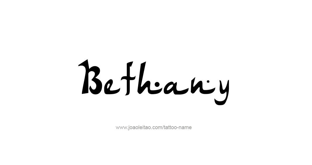 Tattoo Design Name Bethany 