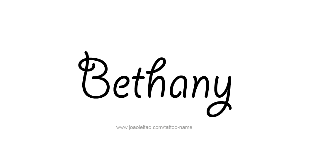 Tattoo Design Name Bethany 