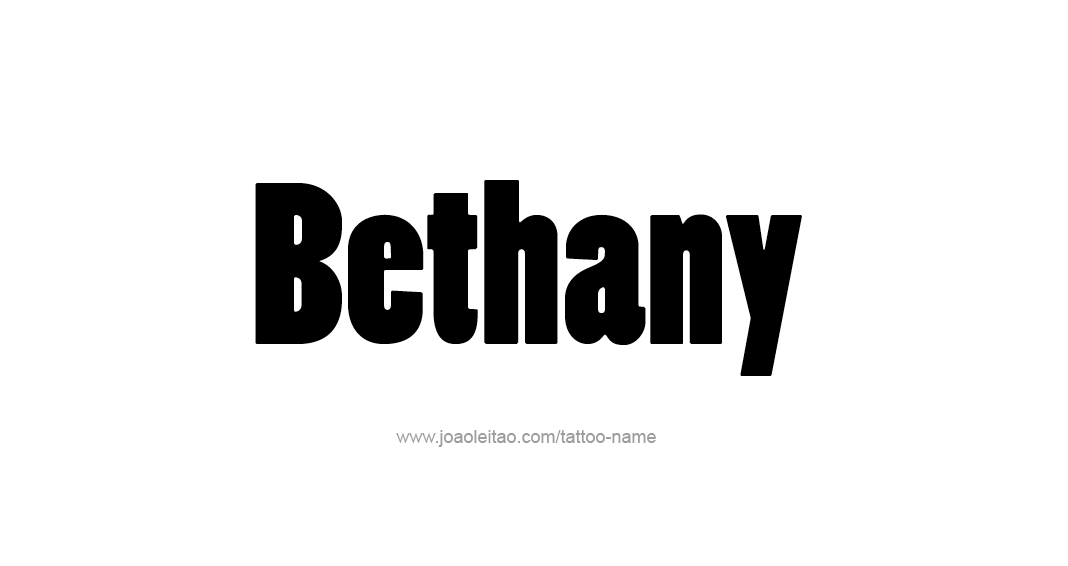 Tattoo Design Name Bethany 