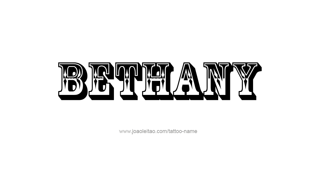 Tattoo Design Name Bethany 