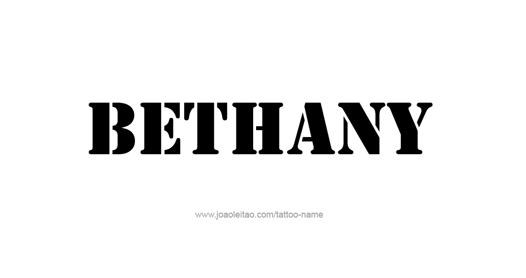 Tattoo Design Name Bethany 