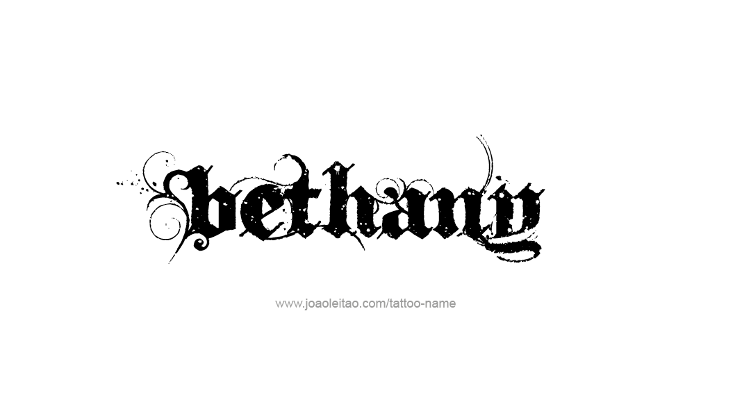 Tattoo Design Name Bethany 