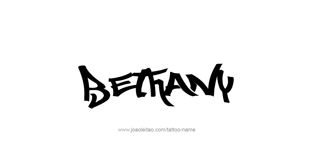 Tattoo Design Name Bethany 