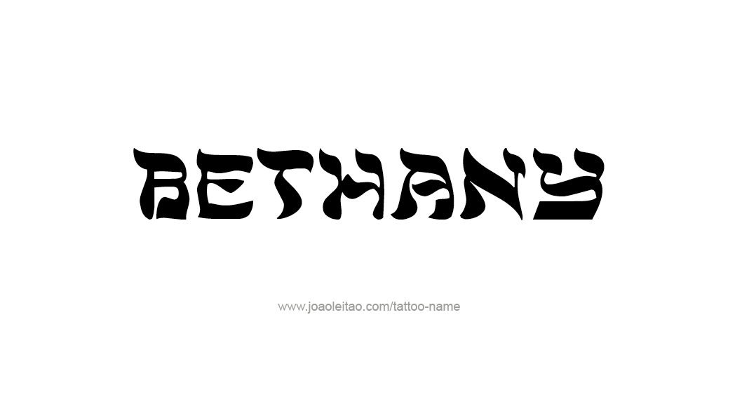 Tattoo Design Name Bethany 