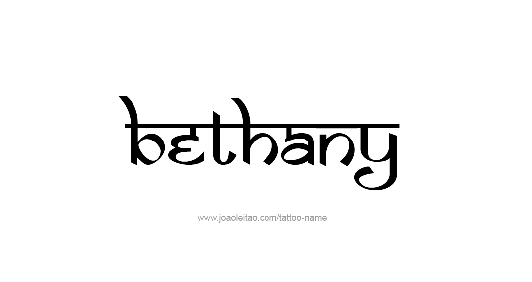 Tattoo Design Name Bethany 