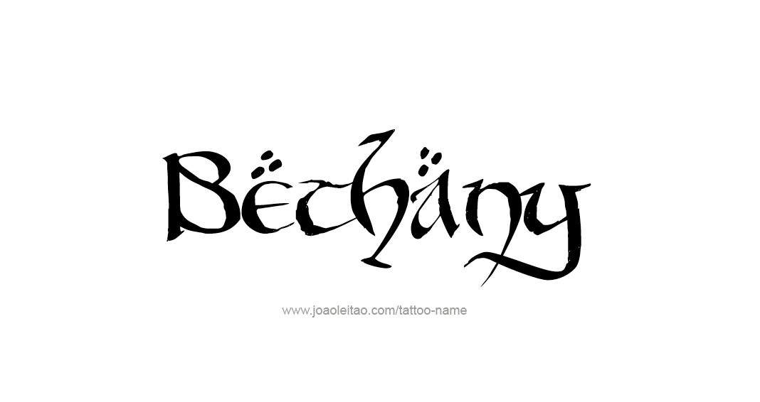 Tattoo Design Name Bethany 