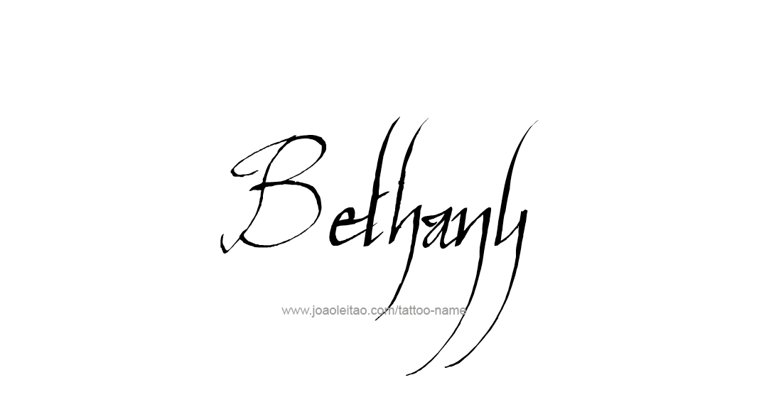 Tattoo Design Name Bethany 