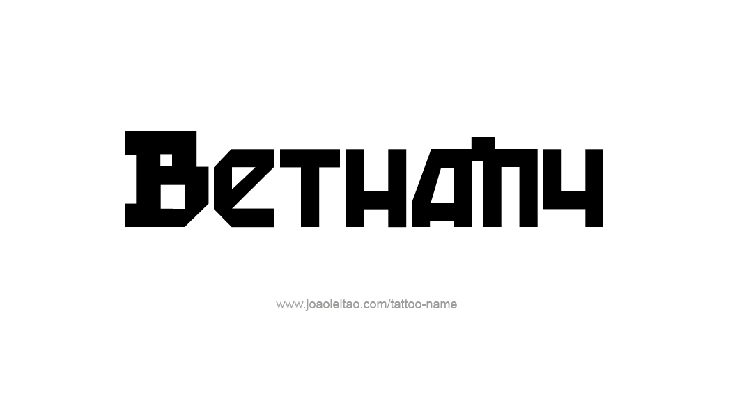 Tattoo Design Name Bethany 