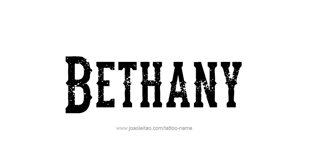 Tattoo Design Name Bethany 