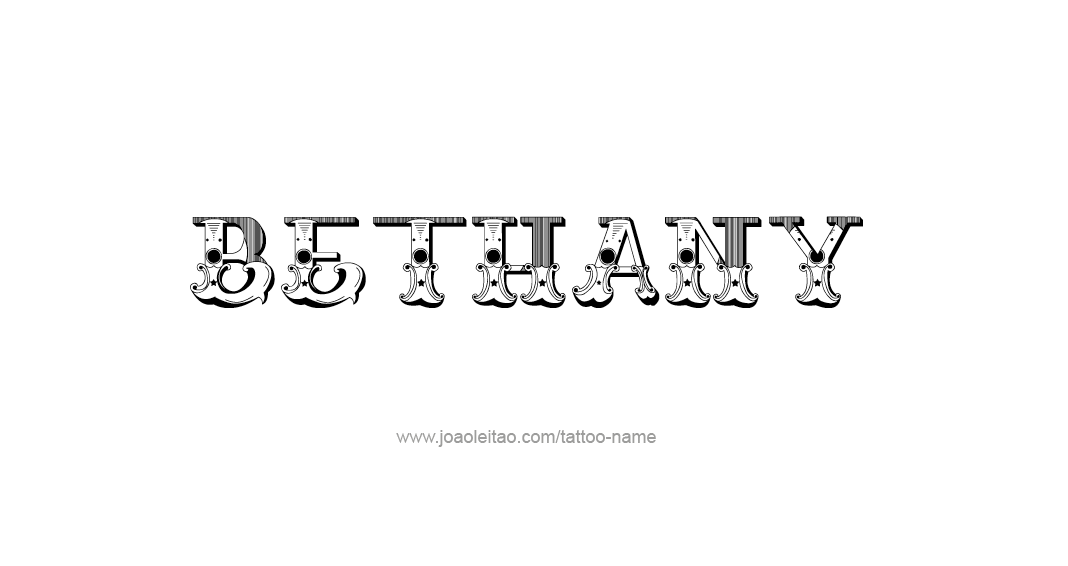 Tattoo Design Name Bethany 