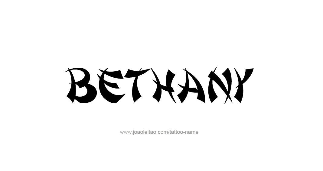 Tattoo Design Name Bethany 