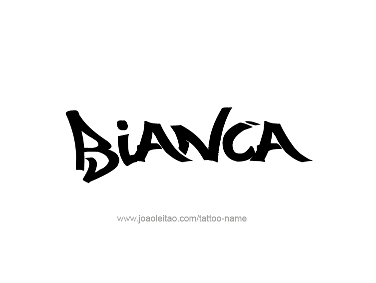 Tattoo Design Name Bianca 