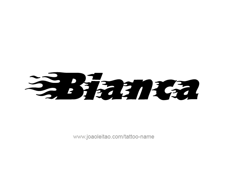 Tattoo Design Name Bianca 