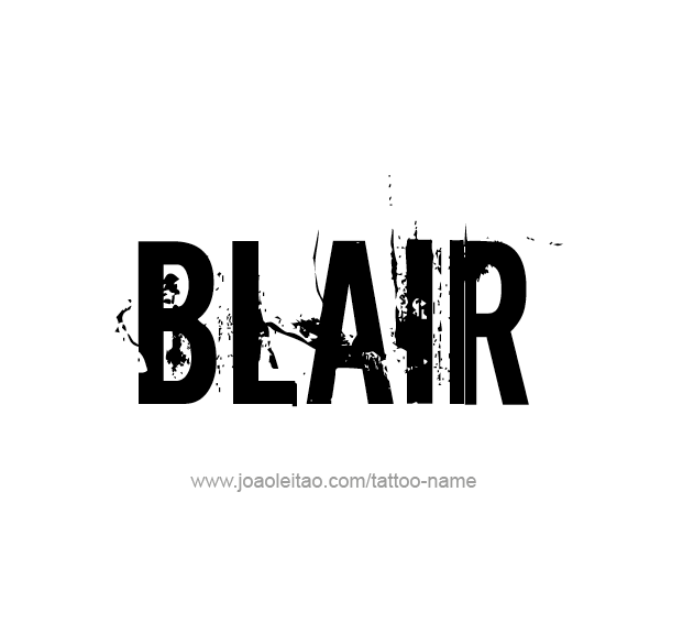 Tattoo Design Name Blair 