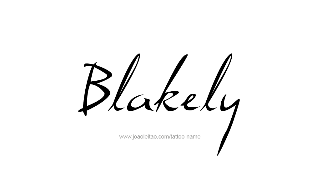 Tattoo Design Name Blakely 