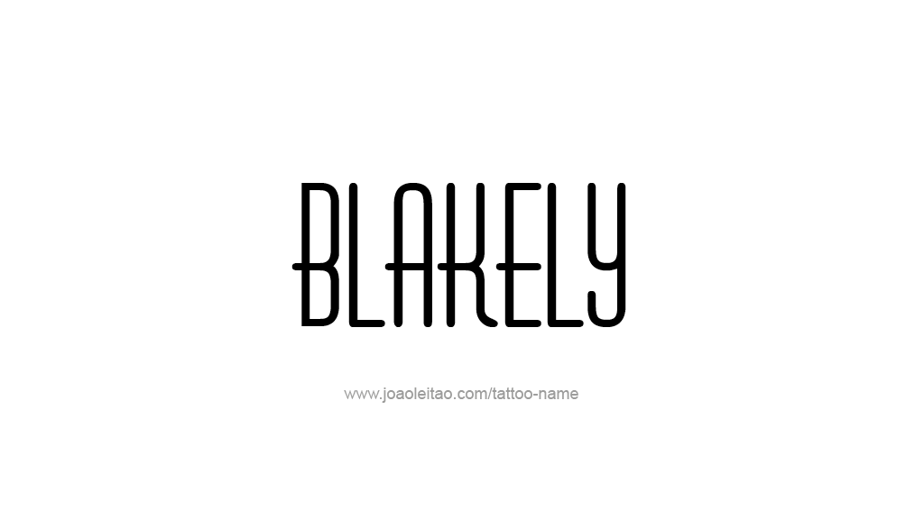 Tattoo Design Name Blakely 