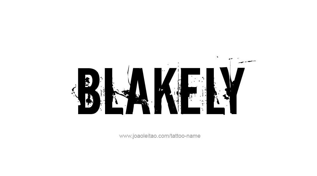 Tattoo Design Name Blakely 