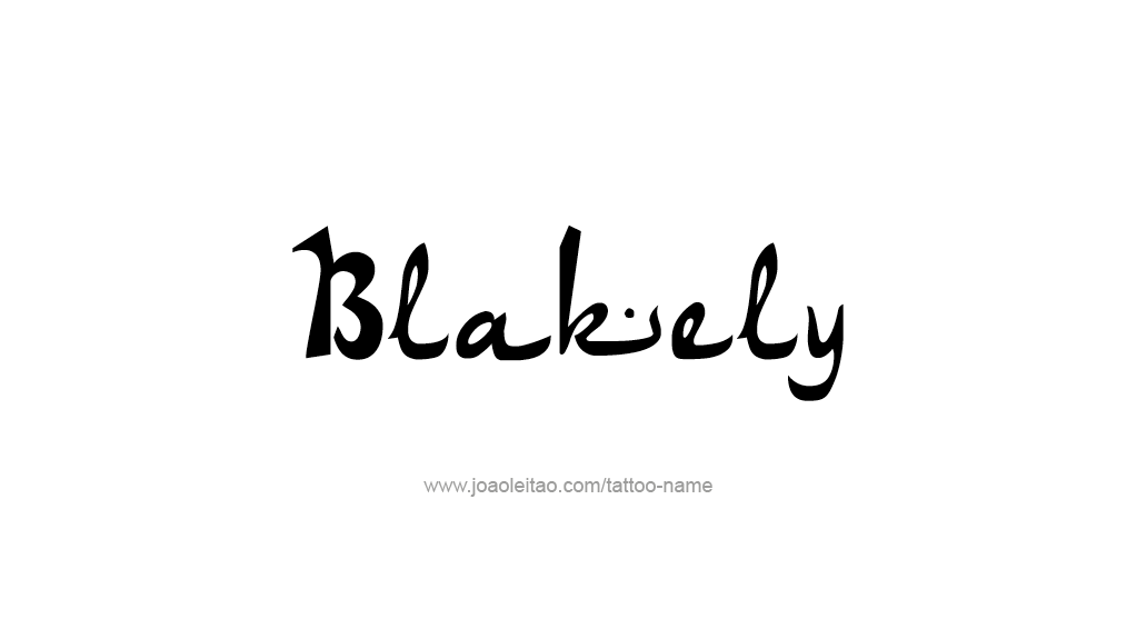 Tattoo Design Name Blakely 