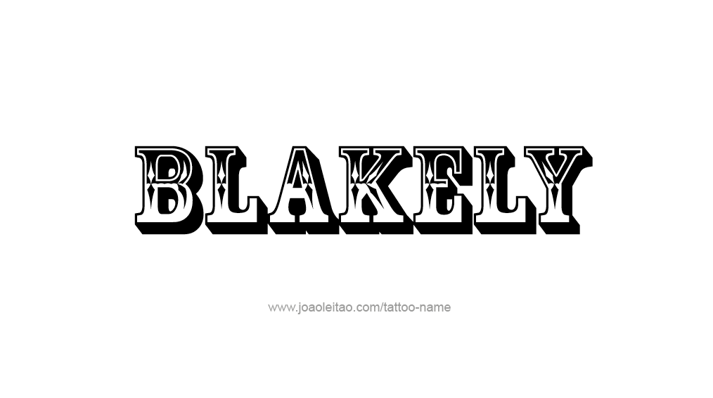 Tattoo Design Name Blakely 