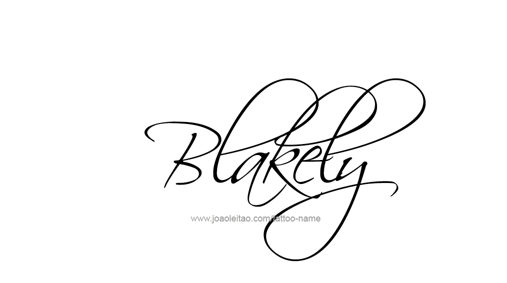 Tattoo Design Name Blakely 