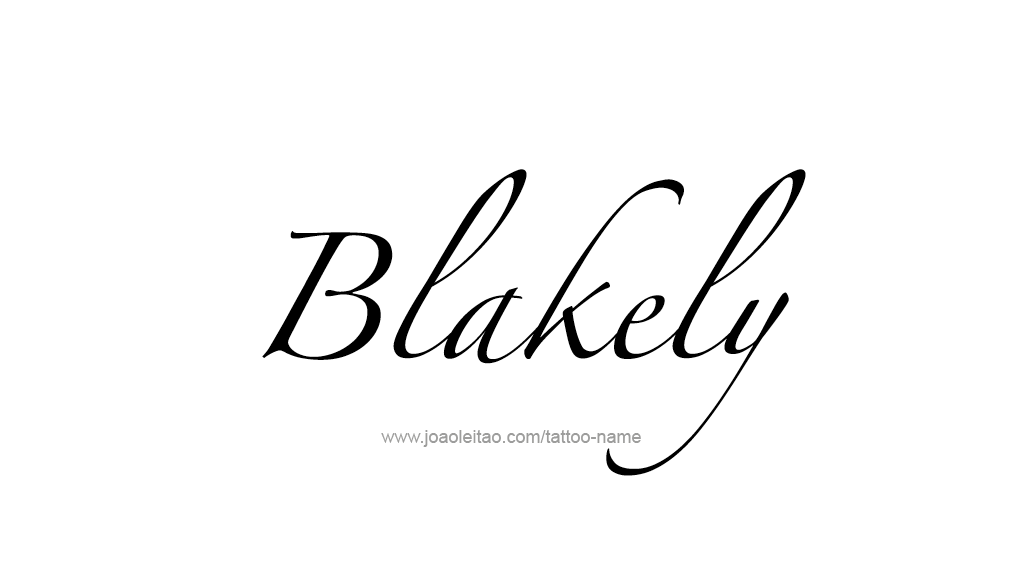 Tattoo Design Name Blakely 