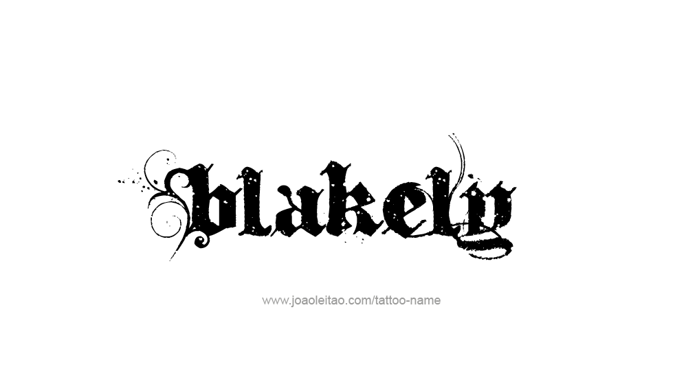 Tattoo Design Name Blakely 