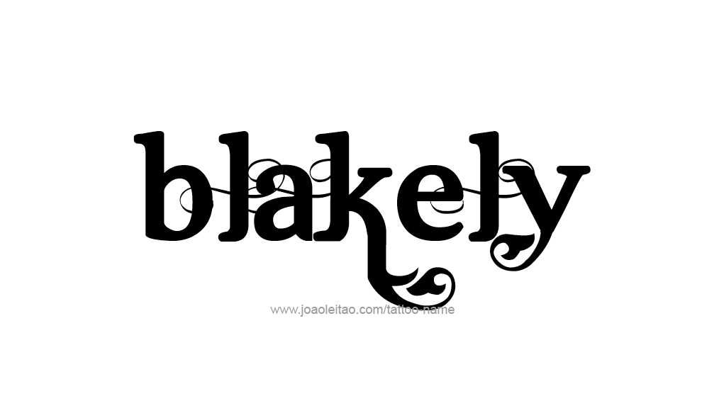 Tattoo Design Name Blakely 