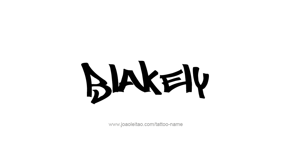 Tattoo Design Name Blakely 