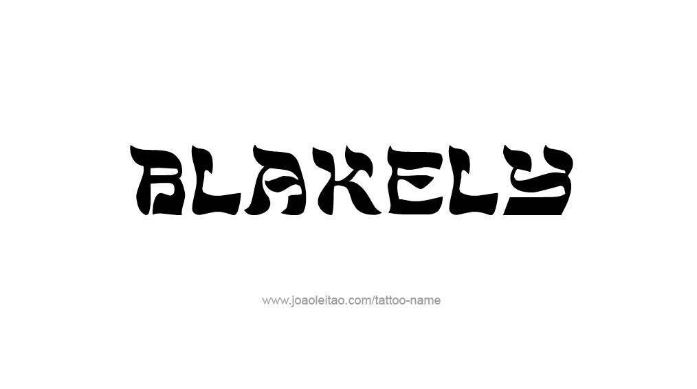 Tattoo Design Name Blakely 