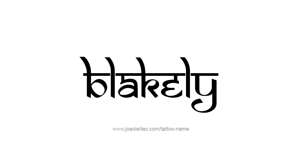 Tattoo Design Name Blakely 