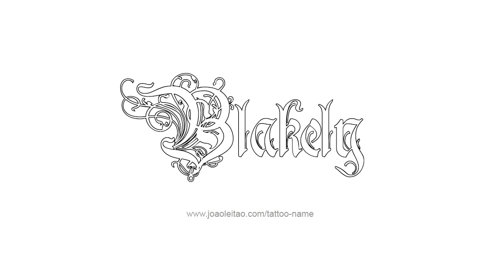 Tattoo Design Name Blakely 