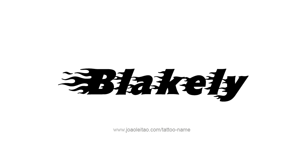 Tattoo Design Name Blakely 