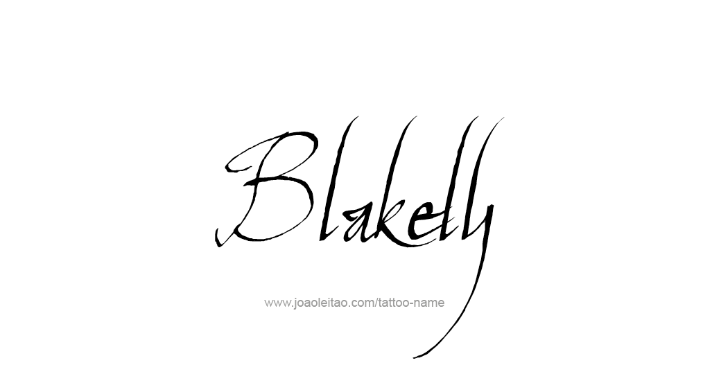 Tattoo Design Name Blakely 