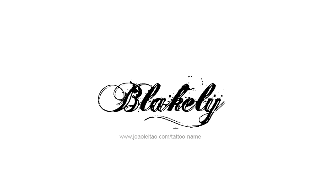 Tattoo Design Name Blakely 