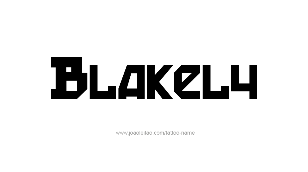 Tattoo Design Name Blakely 