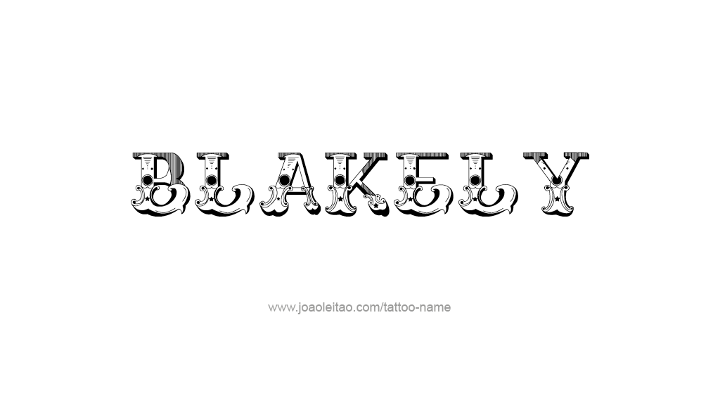 Tattoo Design Name Blakely 