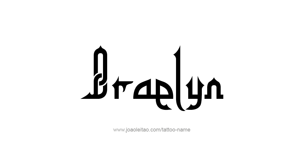 Tattoo Design Name Braelyn 