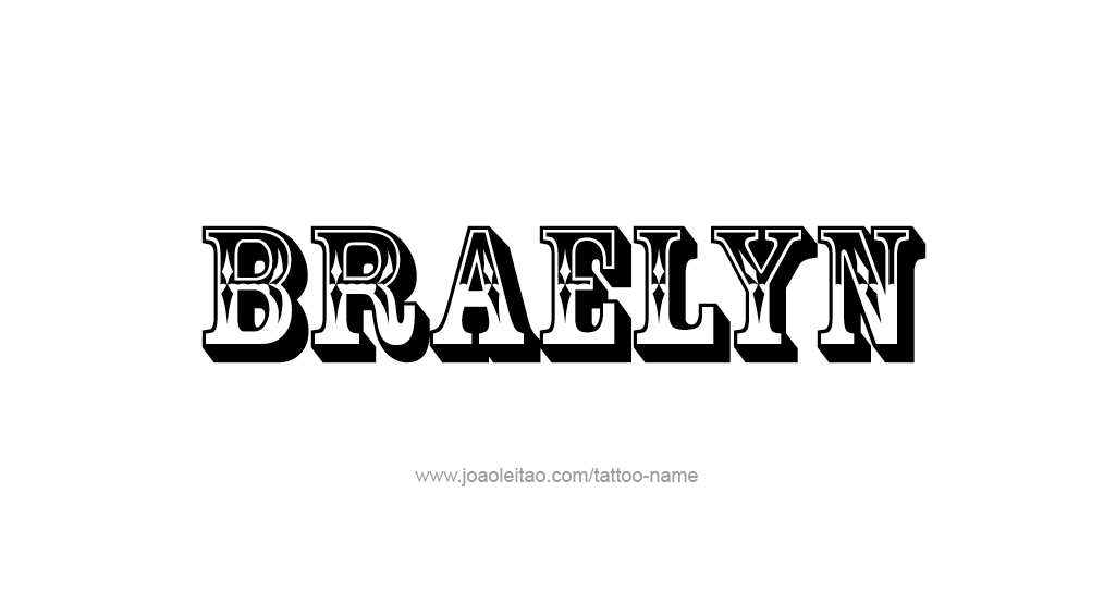 Tattoo Design Name Braelyn 