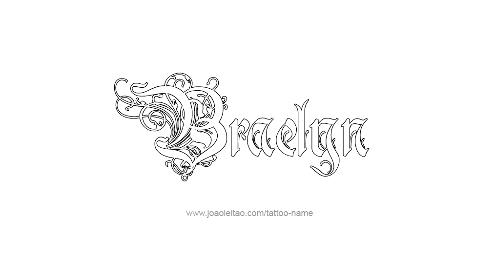 Tattoo Design Name Braelyn 