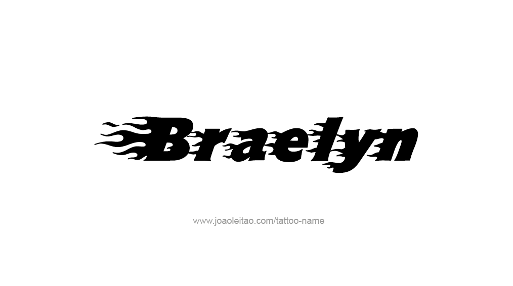 Tattoo Design Name Braelyn 