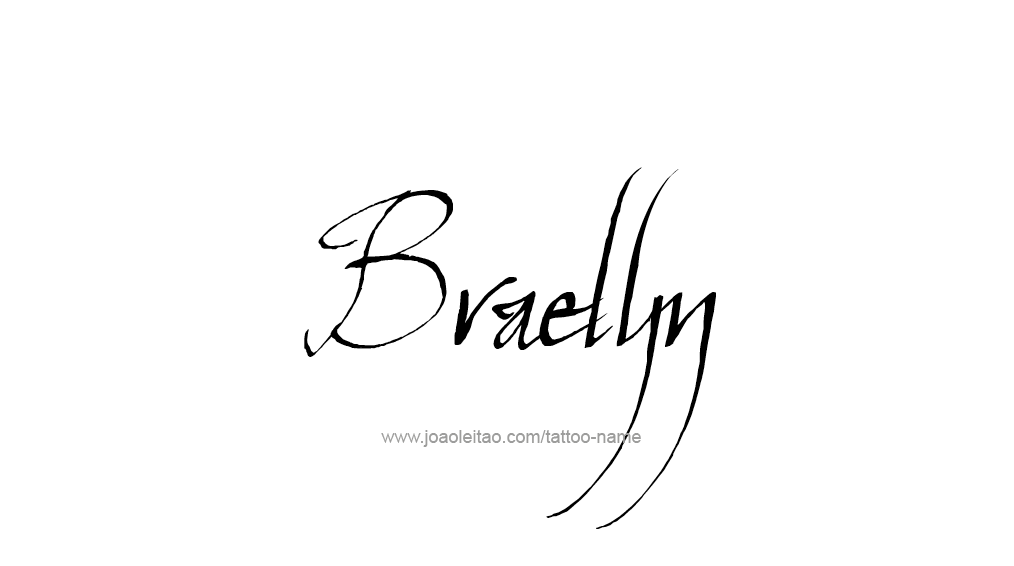 Tattoo Design Name Braelyn 