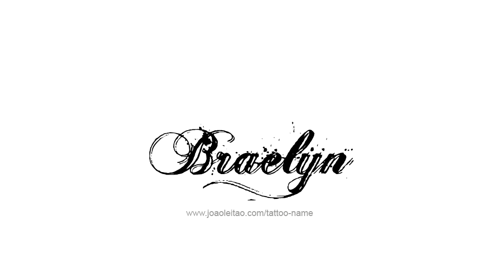 Tattoo Design Name Braelyn 