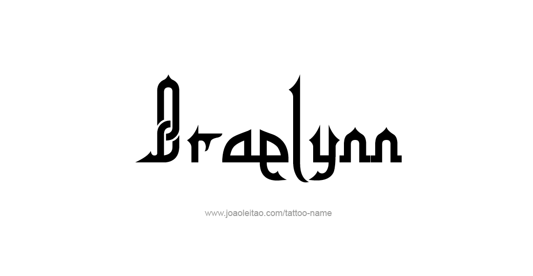 Tattoo Design Name Braelynn 