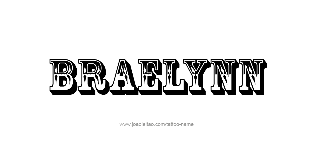 Tattoo Design Name Braelynn 